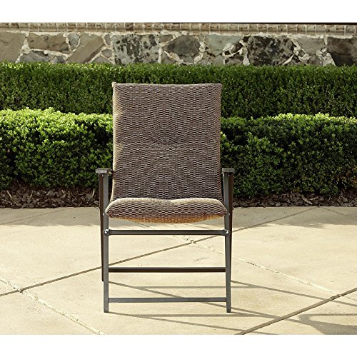 La Z Boy Outdoor Padded Folding Patio Chair Rust Resistant Heavy