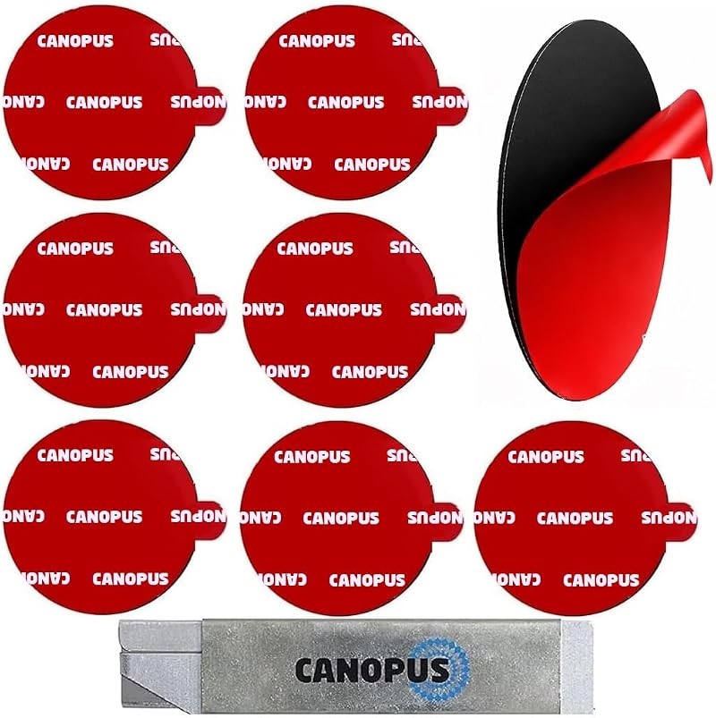 CANOPUS Double Sided Adhesive Pads 25.4 mm Dia 8 pcs Heavy Duty