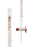 EISCO Lab Burette, 50mL - Class A - 0.1mL Amber