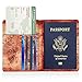 Famavala RFID Blocking Case Cover Holder Wallet for Passport (MapRose)