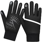 WESTWOOD FOX Kids Winter Thermal Gloves Touch Screen Anti-Slip Children Thickend Warm Windproof Cycling Gloves for Boys & Girls 6-12 for Running Outdoor Football Sports