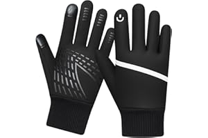 WESTWOOD FOX Kids Winter Thermal Gloves Touch Screen Anti-Slip Children Thickend Warm Windproof Cycling Gloves for Boys & Girls 6-12 for Running Outdoor Football Sports