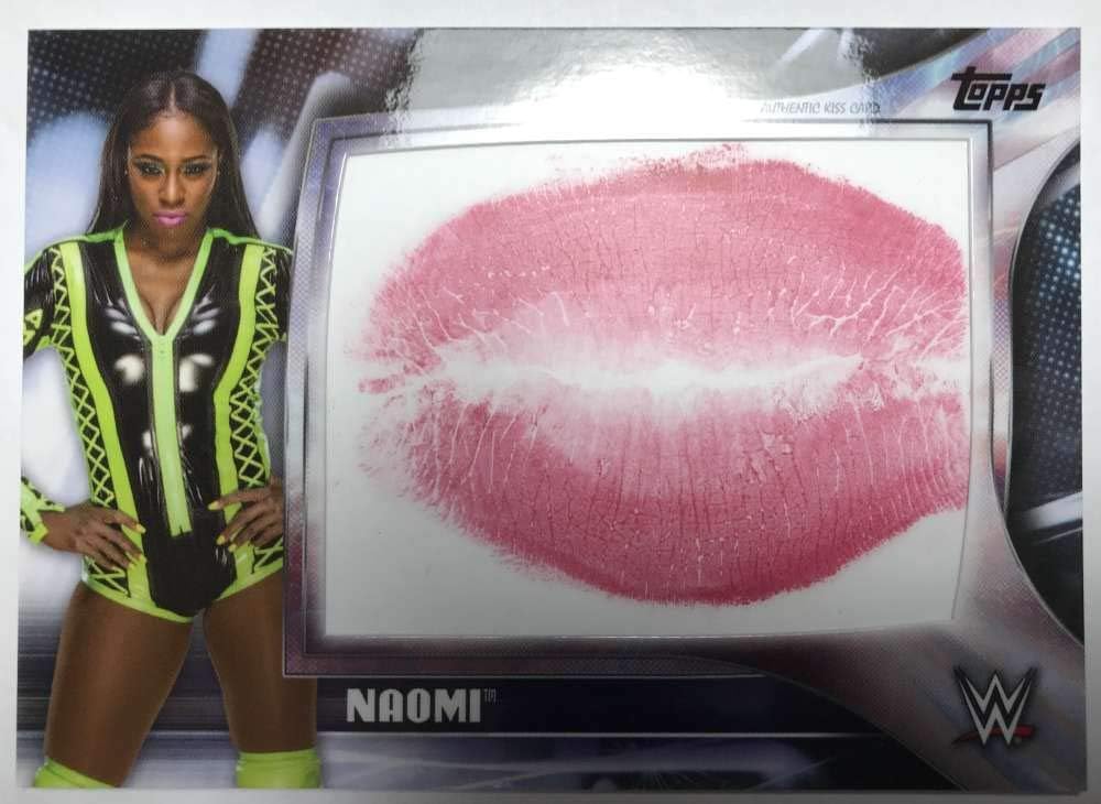 2019 Topps Road to WrestleMania Kiss Cards Wrestling #KC-NA Naomi Official WWE Trading Card From Topps
