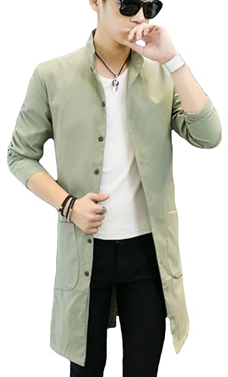 Amazon Debangni 秋服 ロングコート 薄手 メンズ チェスターコート