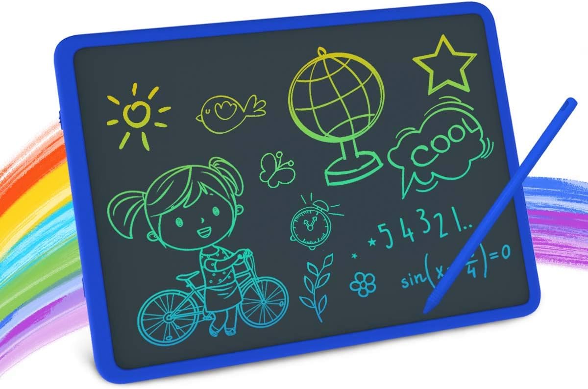 Reusable Drawing Tablet Drawing Board 11 Inch LCD Writing Tablet Doodle Board with Rainbow Color