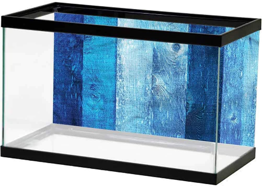 ScottDecor Navy Blue Aquarium Background Rustic Style