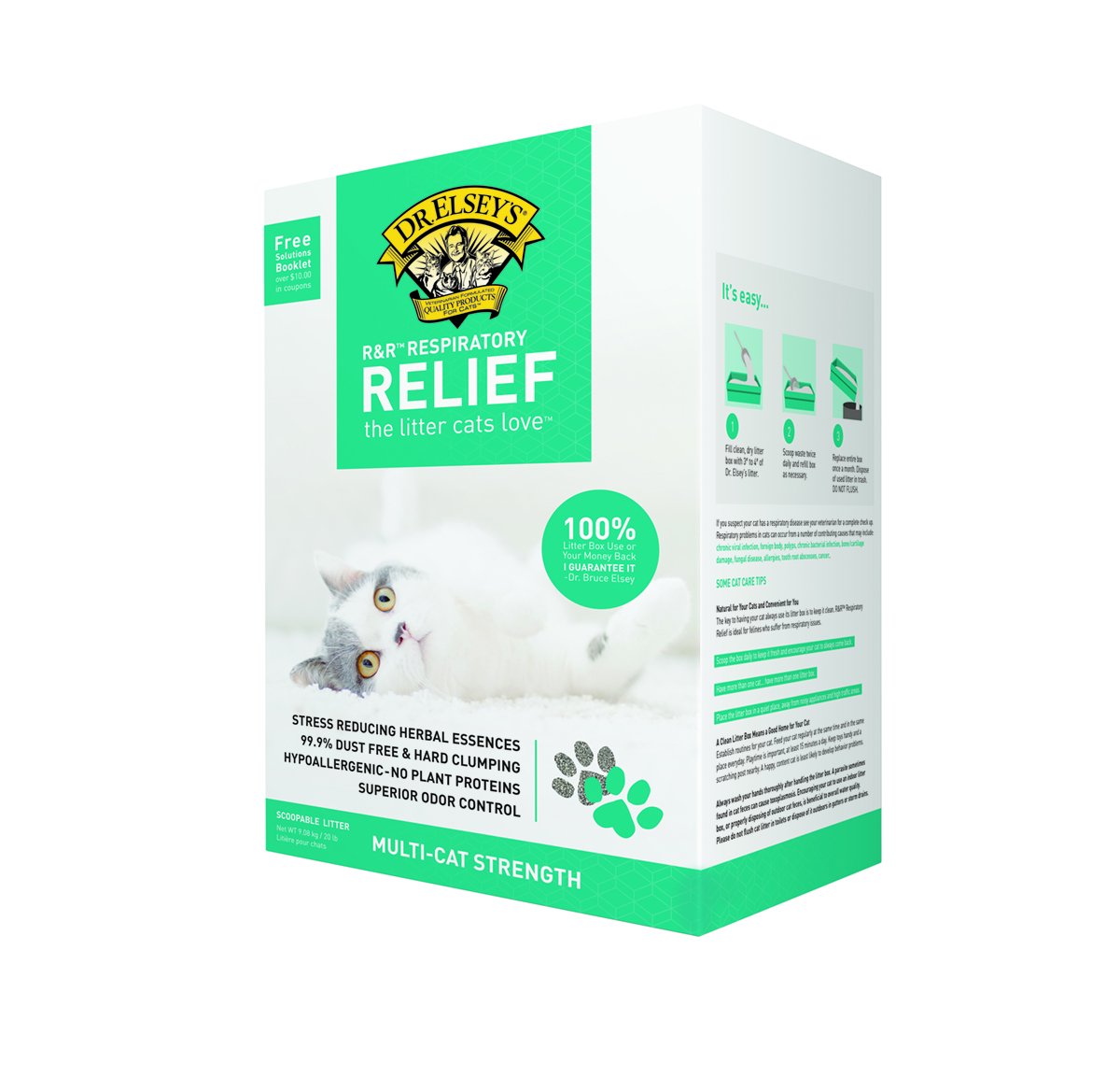 Precious Cat Dr. Elsey's Respiratory Relief Clumping Clay Cat Litter, 20 lbs.