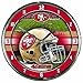 NFL San Francisco 49ers Chrome Clock, 12