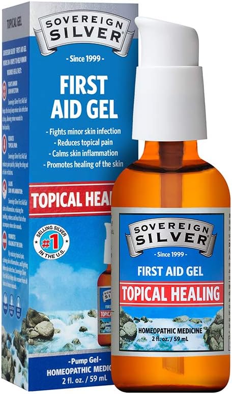 Sovereign Silver First Aid Gel – Homeopathic Medicine, 2 oz.: Health & Personal Care