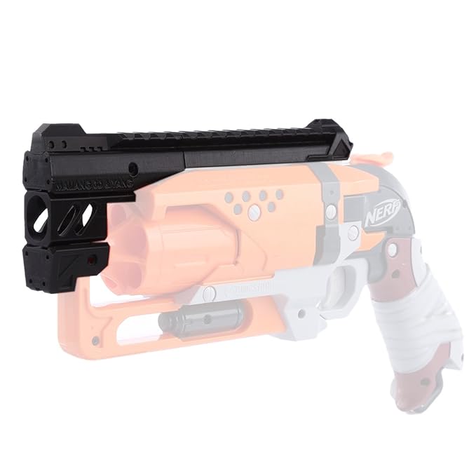 Likeluk 3D Druck Modified HS-04 Front Tube and Top Rail Kit für Nerf Zombie Strike Hammershot Blaster