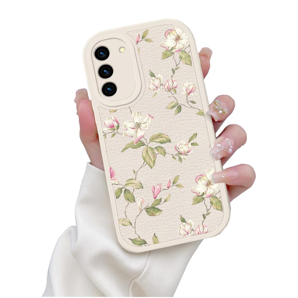 Photo 1 of LALAPOPO Designed for Samsung Galaxy A15 5G Case with Cute Floral Flower Design Women Girls Soft TPU Bumper Protective Leather Shockproof Case