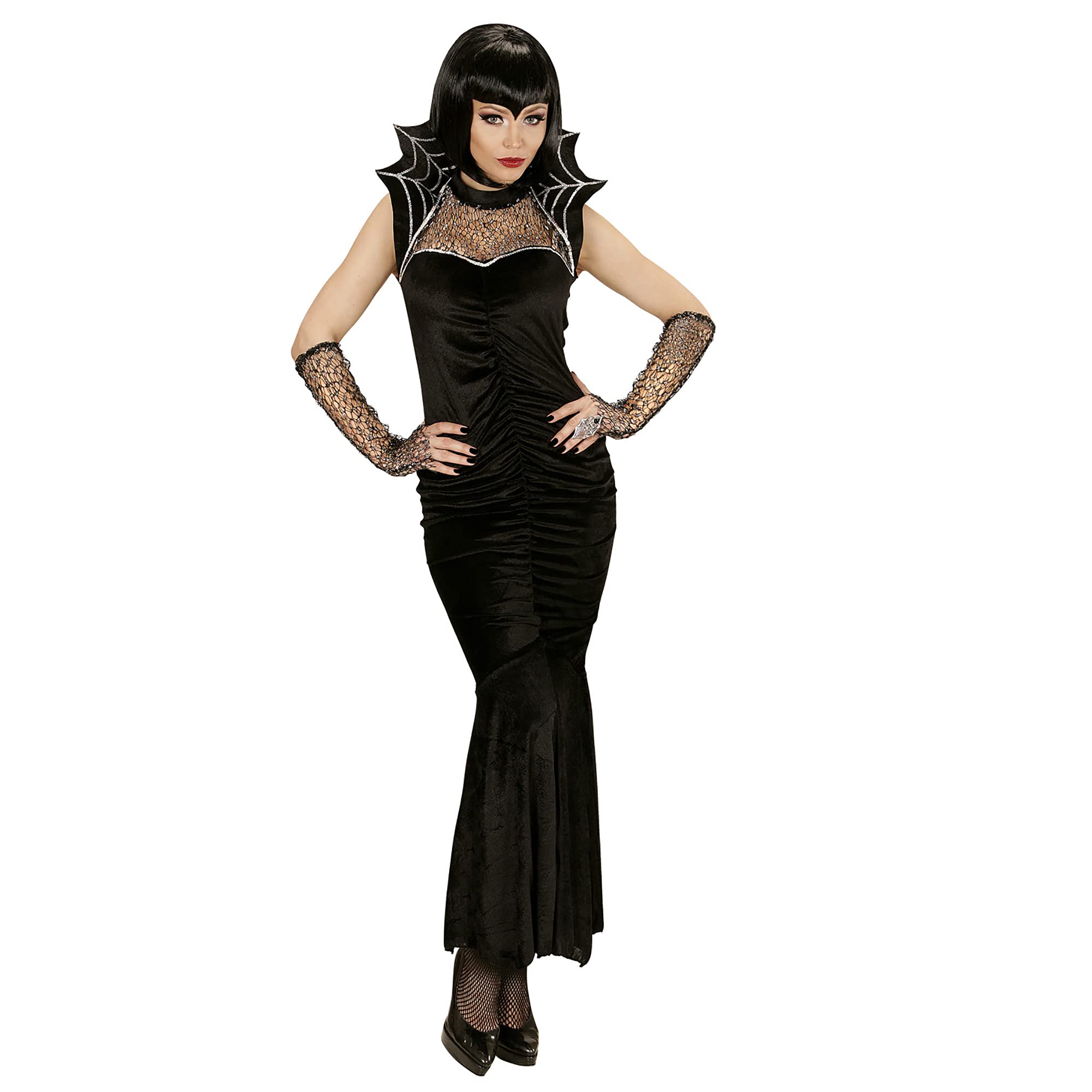 Widmann Adult Spider Ella Costume Dress and Fingerless Gloves