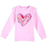 HH Family Girls Valentine Sweatshirt for Girls Unicorn Heart Love Kids Pullover Shirt Clothing