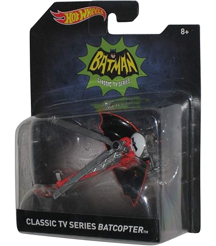 その他 2017 Batman Classic TV SERIES Batcopter Amazon.com: hotwheels batman classic TV series batcopter 1.50