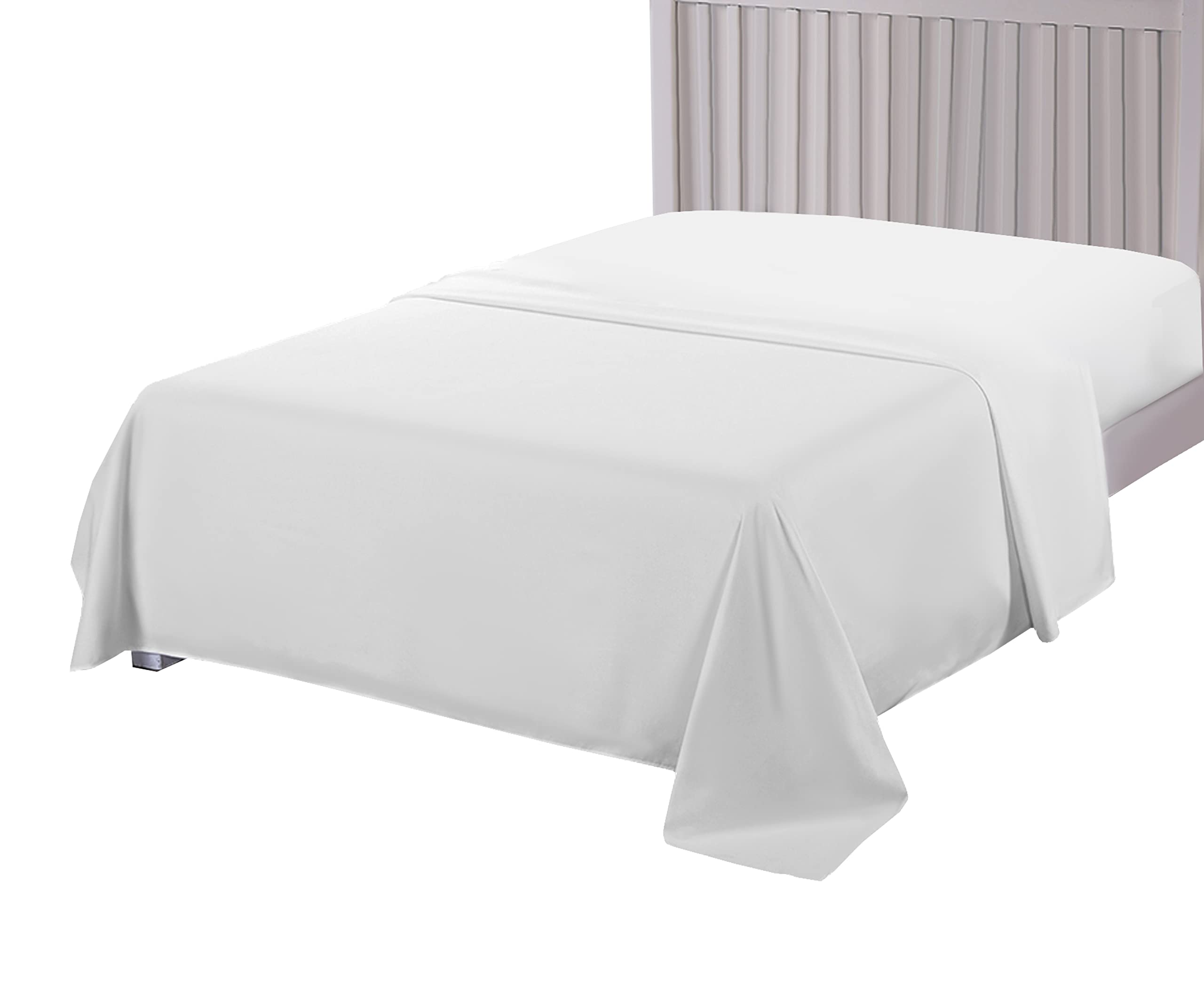 Sapphire Collection 800 Thread Count Pure Egyptian Cotton Super Soft Hotel Quality Flat Sheet (King Flat Sheet)