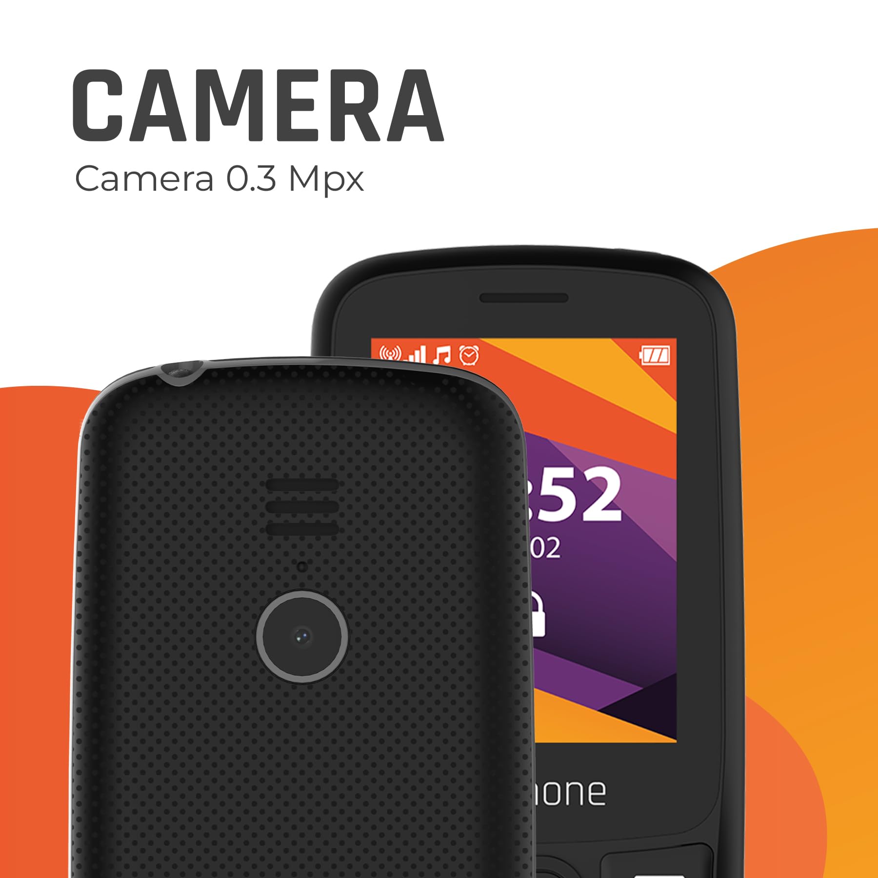 myPhone 6410 LTE 4G Simple Phone with Clear Display and Large Buttons, Large 1400mAh Battery, Bluetoth, Radio, Torch LED, Large 124MB Drive, Ice