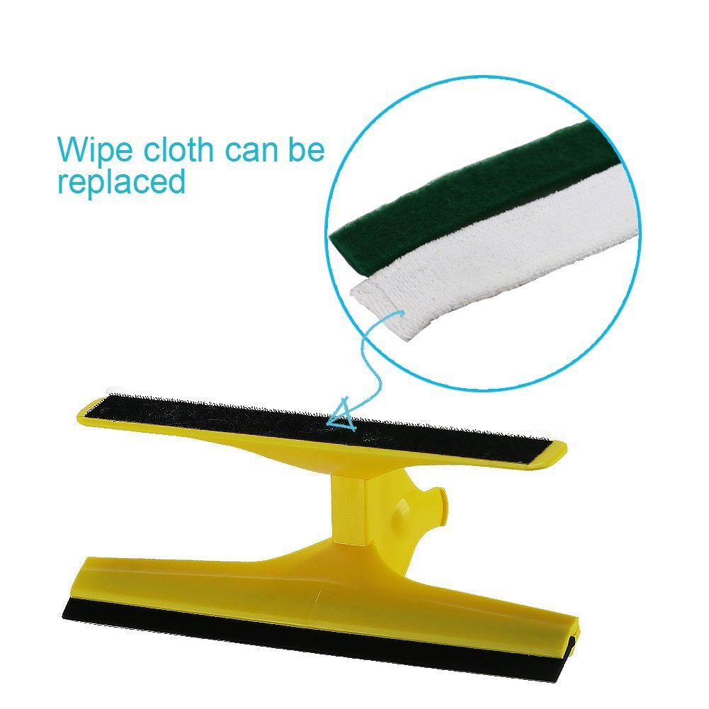 Glass Cleaners, EVERTOP 2 in 1 Handheld Glass Cleaners Shower Squeegee Window Cleaning Kit with Spray Bottle 0.3L (Type D)