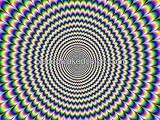 2" Round ~ Pulsating Vortex Optical Illusion Moving