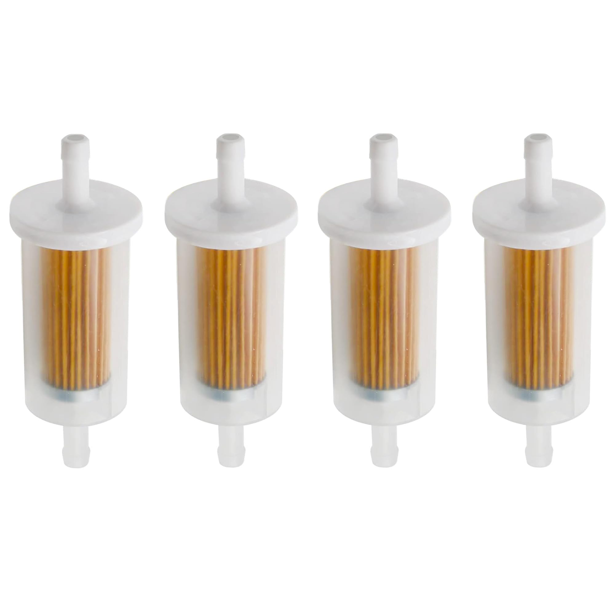 Hippotech (Pack of 4) Fuel Filter for B & S 695666 for MTD for Craftsman for Cub Cadet for Troy Bilt Lawn Mower