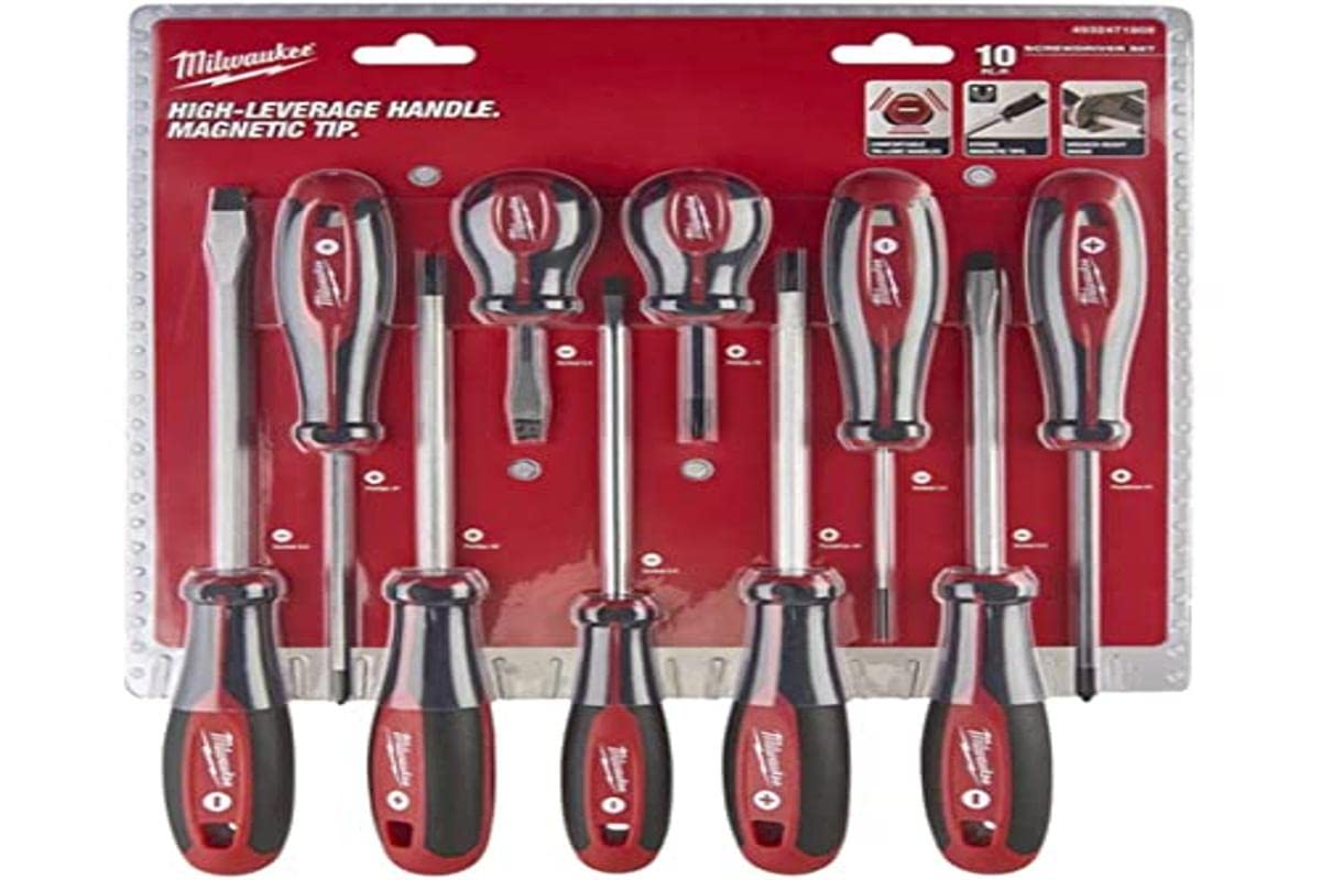 milw Milwaukee 4932471808 Tri-Lobe Screw Set PH/PZ/SL (10 Pieces)