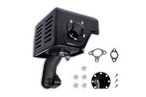 JMCHstore Exhaust Muffler Pipe w/Deflector For Predator 301cc, Honda GX240 GX270 8HP 9HP Engine Motor, Lifan Loncin Engine Mo