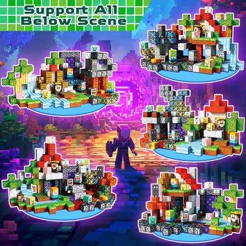 300 Bloques Magnéticos de Construcción, Imanes Apilables para Niños, Juguete Sensorial STEM Montessori, Ideal para Niños y Niñas Mayores de 3 Años, Regalo Perfecto para Cumpleaños y Navidad