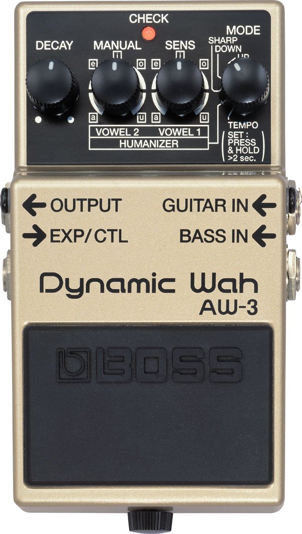 BOSS AW-3 Dynamic Wah Guitar Pedal, Dynamic wah sounds with incorporated human voice-type sounds through a new “Humanizer” Mode