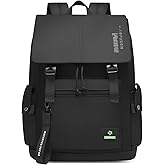 35L Large Capacity Lightweight Casual Backpack for Men Women,Water Resistant Durable Daypack fit 17.3inch Laptop Compartment for Travel,Hiking,Work(Black)