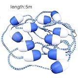 5m Swimming Pool Safety Rope with 11 Floats - Durable Nylon Divider view 3