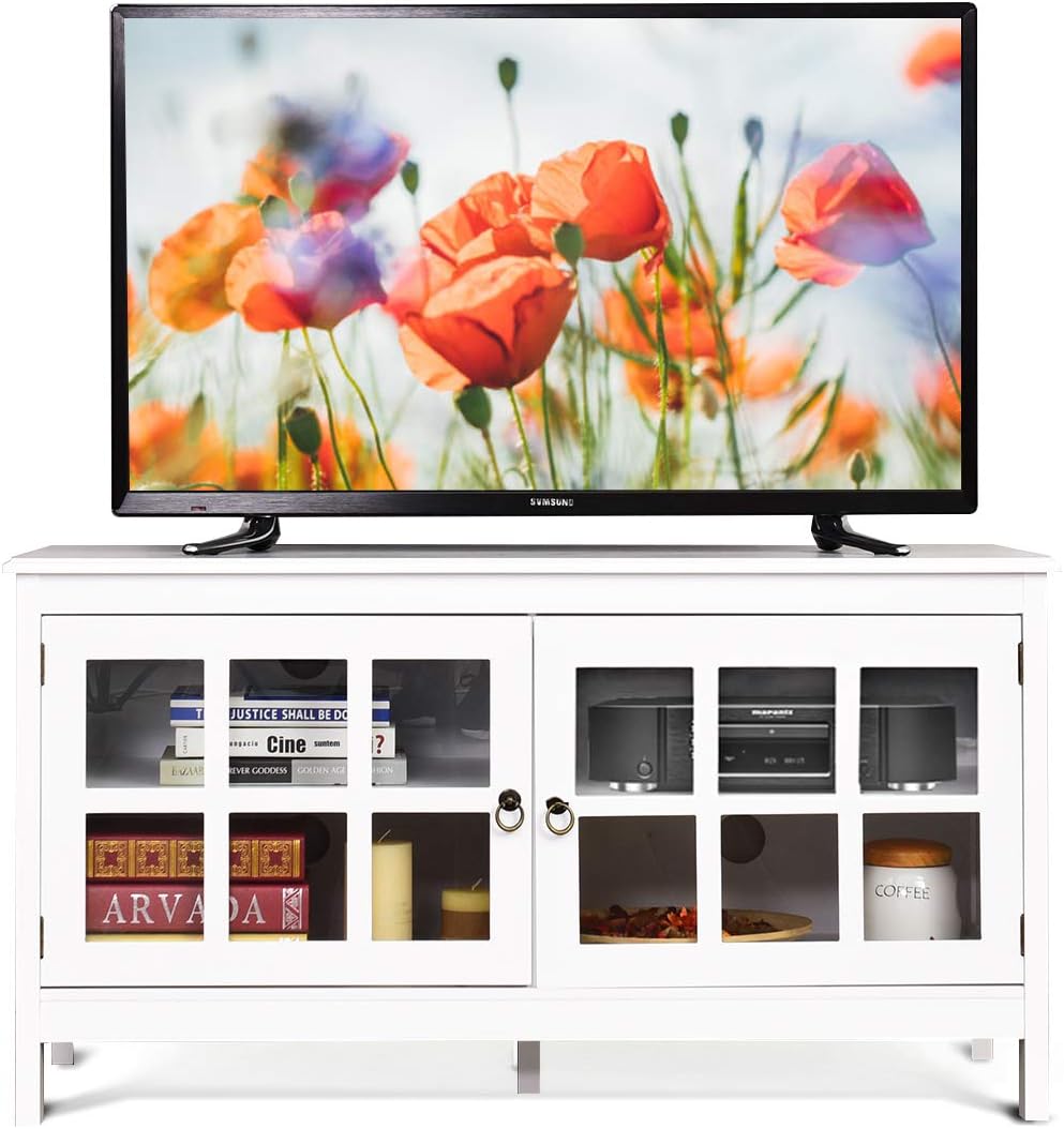 Best Tv Stand Cabinet With Doors White