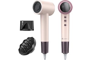 Slopehill Hair Dryer - 110,000 RPM High-Velocity Fast Drying + Low Noise + Lightweight + Intelligent temperature control hair