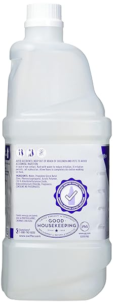 SWIFFER WETJET, VINYL, TILE & LAMINATE SOLUTION REFILL FOR FLOOR MOPPING AND CLEANING, ALL PURPOSE MULTI SURFACE FLOOR CLEANING SOLUTION, 1.25 LITERS