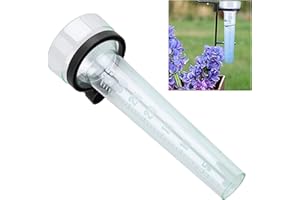 Outdoor Plastic Rain Tube Accurate Measurement Rain Glass Replacement Tube for Garden Outdoor Yard 35mm Capacity Light Green