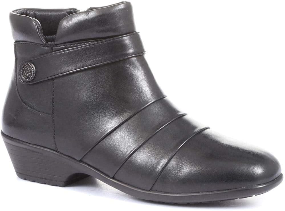 Pavers Wide Fit Leather Ankle Boots 316 384 Amazon.co.uk Shoes & Bags