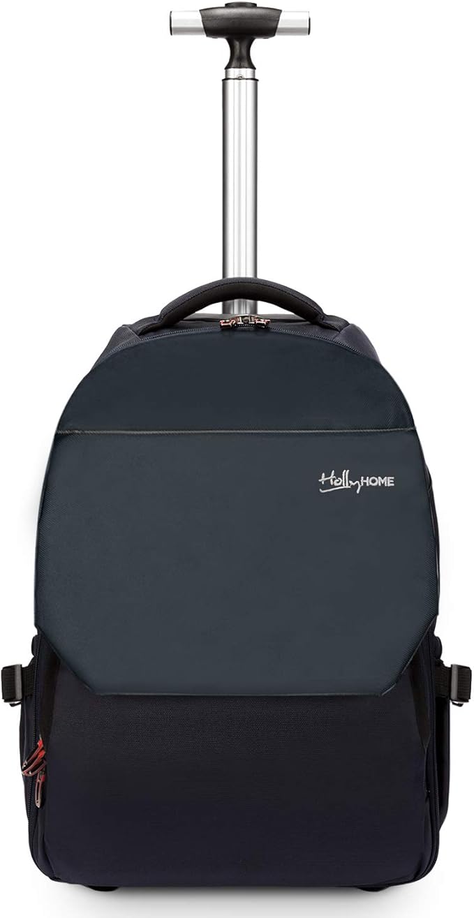 HollyHOME 19 inches Waterproof Wheeled Rolling Backpack Large Storage