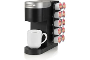 STORAGENIE K Cup Holder - Coffee Pod Holder Side Storage for Small Counter Space - K Cup Organizer Compatible with Kurig Coff