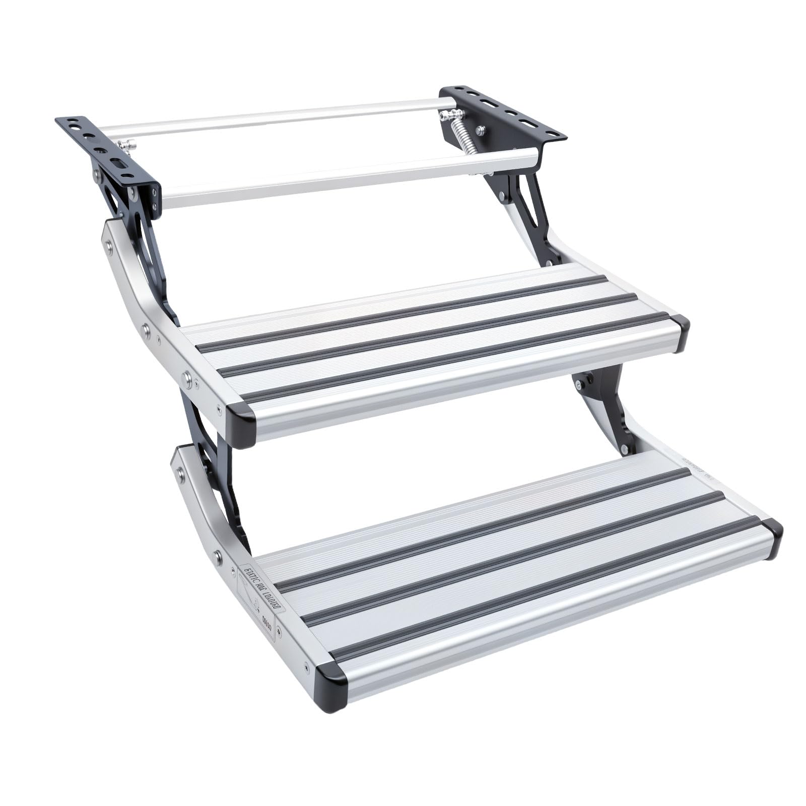 RVSNAIL RV Steps, 2-Step, Manual Retractable RV Steps, 400 LBS Load ...