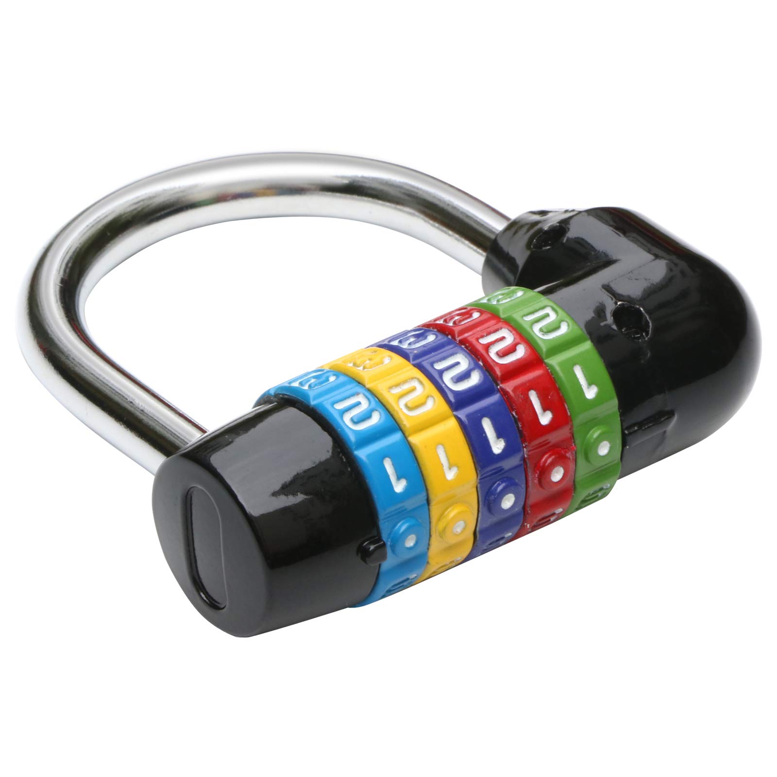 TRIXES 5-Number Combination Padlock Black, Multicolour Five Digit Secure Combi Locker