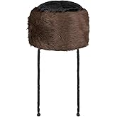 Dress Up America High Shtreimel - Jewish Fur hat - For Halloween, Purim and All Year - Traditional Jewish Headgear - Adult (Brown)