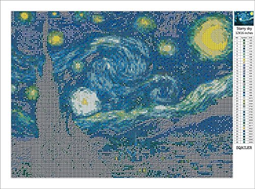 1 Sqailer+Painting+Rhinestone+Embroidery+Decoration