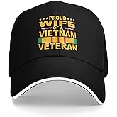 Proud Wife of A Vietnam Veteran Baseball Cap Classic Adjustable Fashion Casquette Hat for Men and Women Black