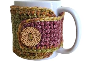 NANDY'S NOOK Fall Coffee Mug Cozy Sleeve, Autumn Tea Cozy, Spiced Cedar Cup Cover