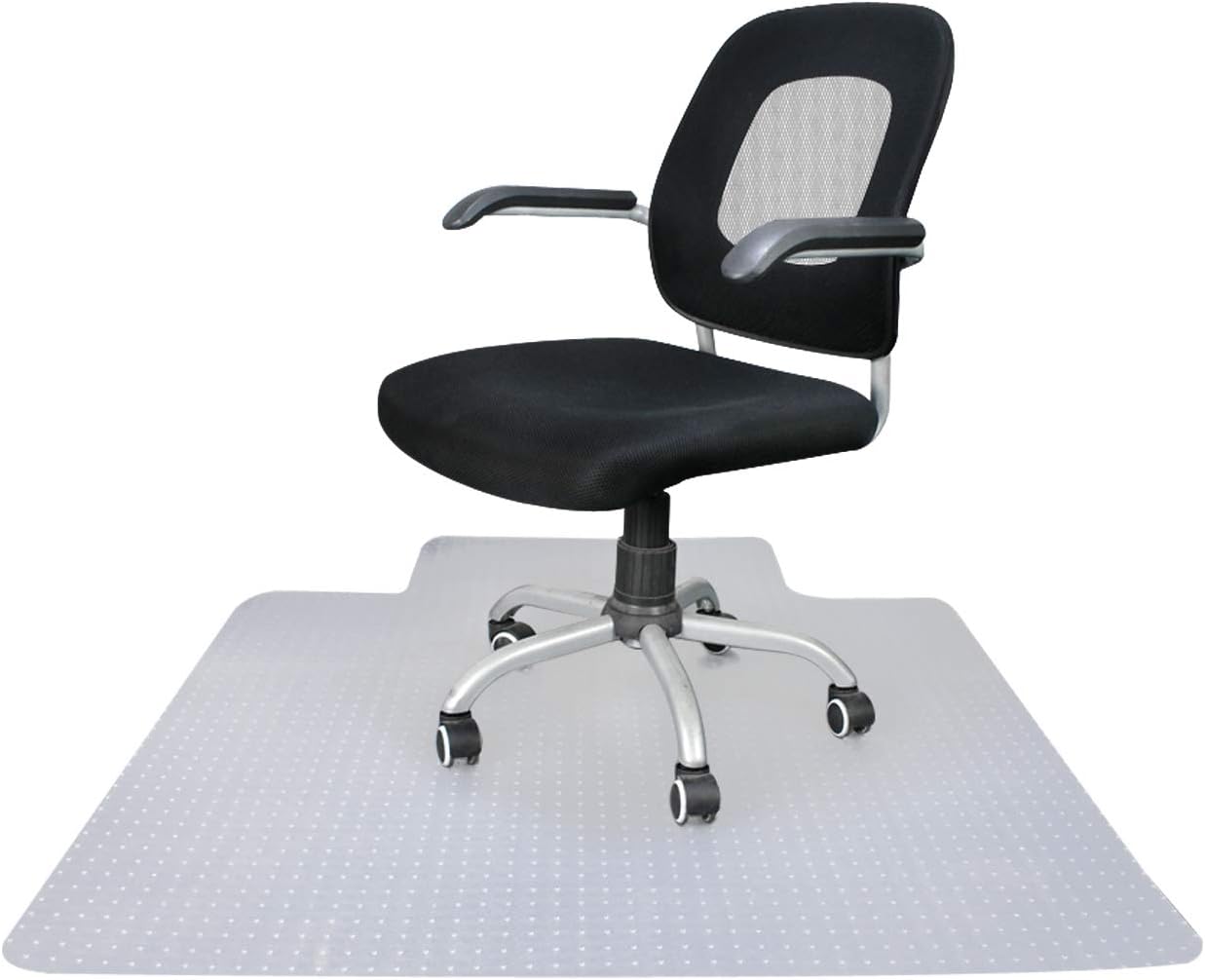 Super Deal Upgraded 48" X 36"/ 60'' X 48'' - 1/8" Heavy Duty Carpet Chair Mat w/Lip, Transparent Chair mat for Office Chair Rug Carpet Floor Computer Desk Low and Medium Pile Carpets (#2) (4836'') : Office Products