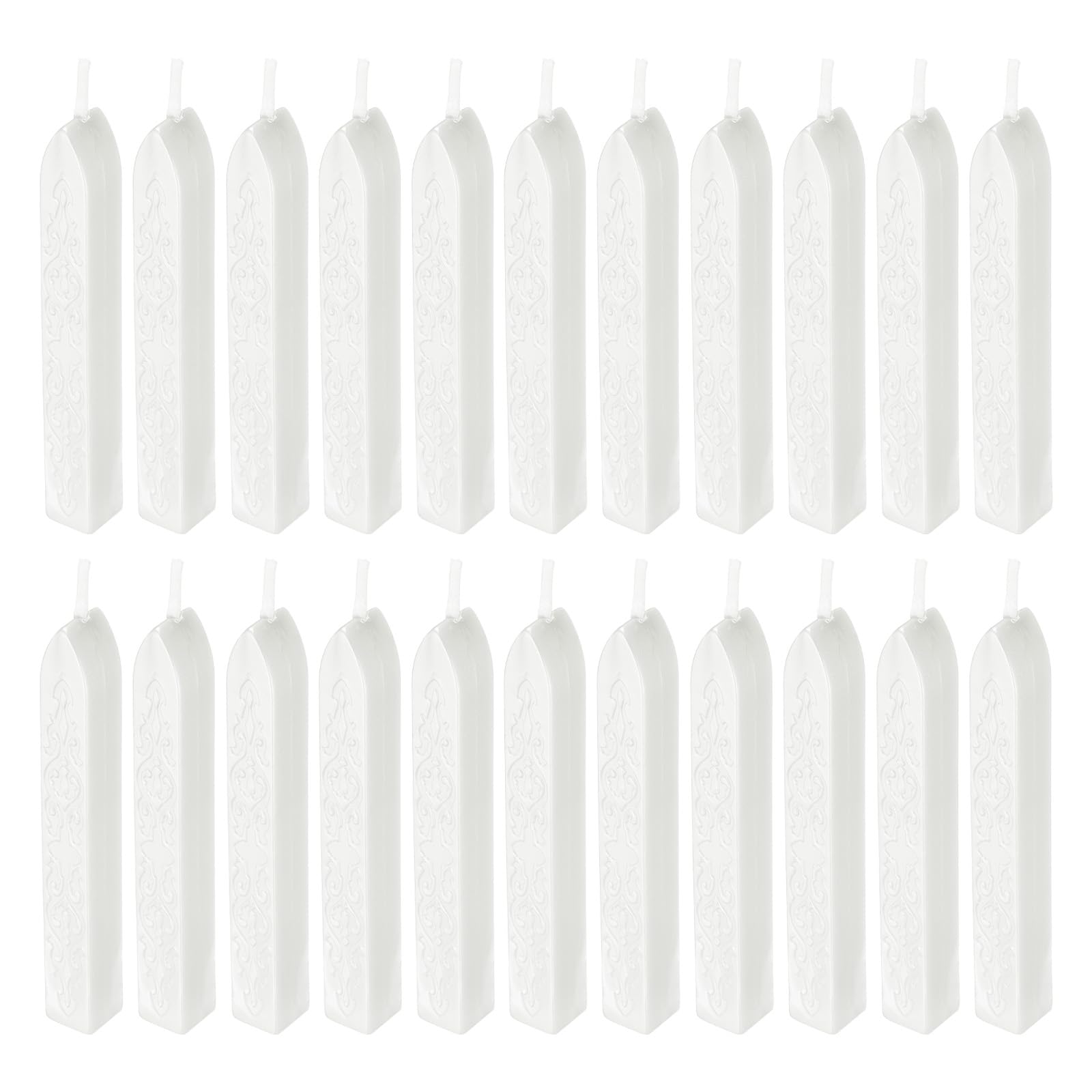 PATIKIL Wax Seal Sticks, 22 Pack Sealing Wax Sticks Sealer for Stamp Seals Letter Wedding Invitation Envelope Craft, White