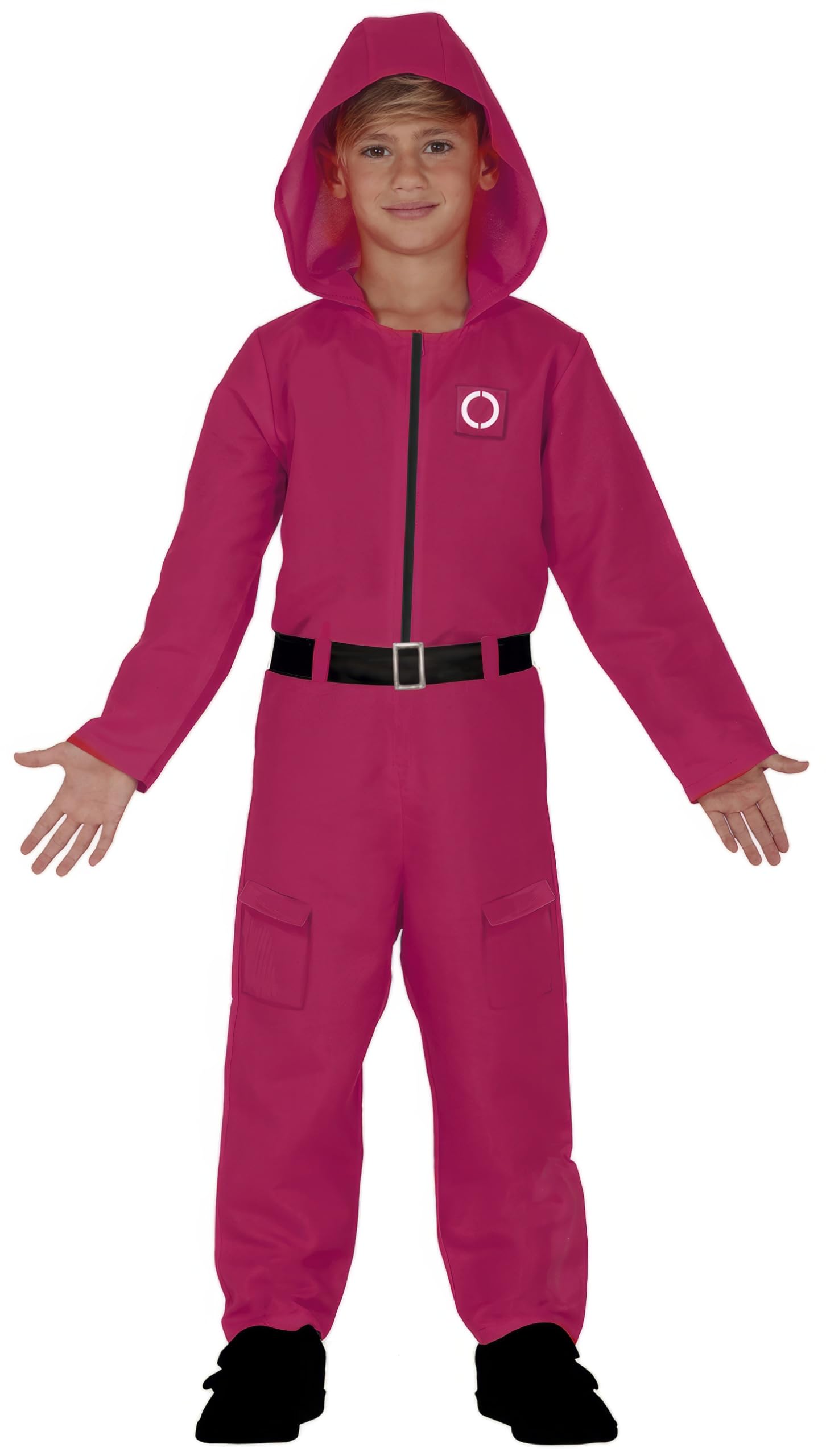 FIESTAS GUIRCA The Gamer Kids Costume Red Overall Fancy Dress for Boys and Girls Age 5-6 Years