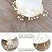 Unicra Wedding Hair Pins Decorative Birdal Hair Accessories for Brides and Bridesmaids Flower Pearl Hair Pin Pack of 2 Gold