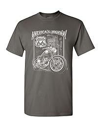 America's Highway T-Shirt Route 66 MC Motorcycle