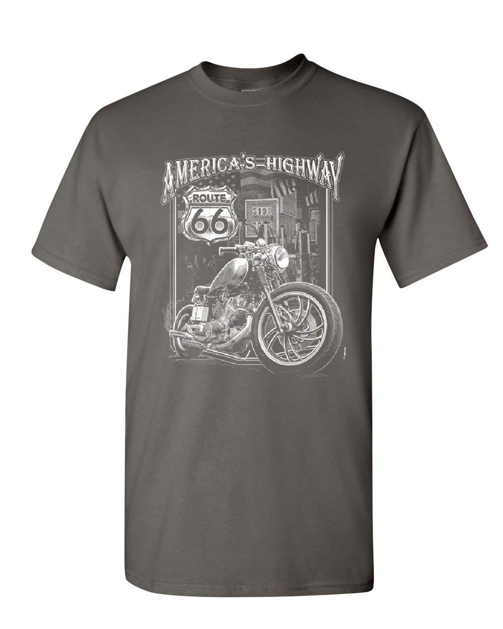 America's Highway T-Shirt Route 66 MC Motorcycle