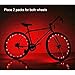 Soondar Super Bright 20-LED Bicycle Bike Rim Lights, Red