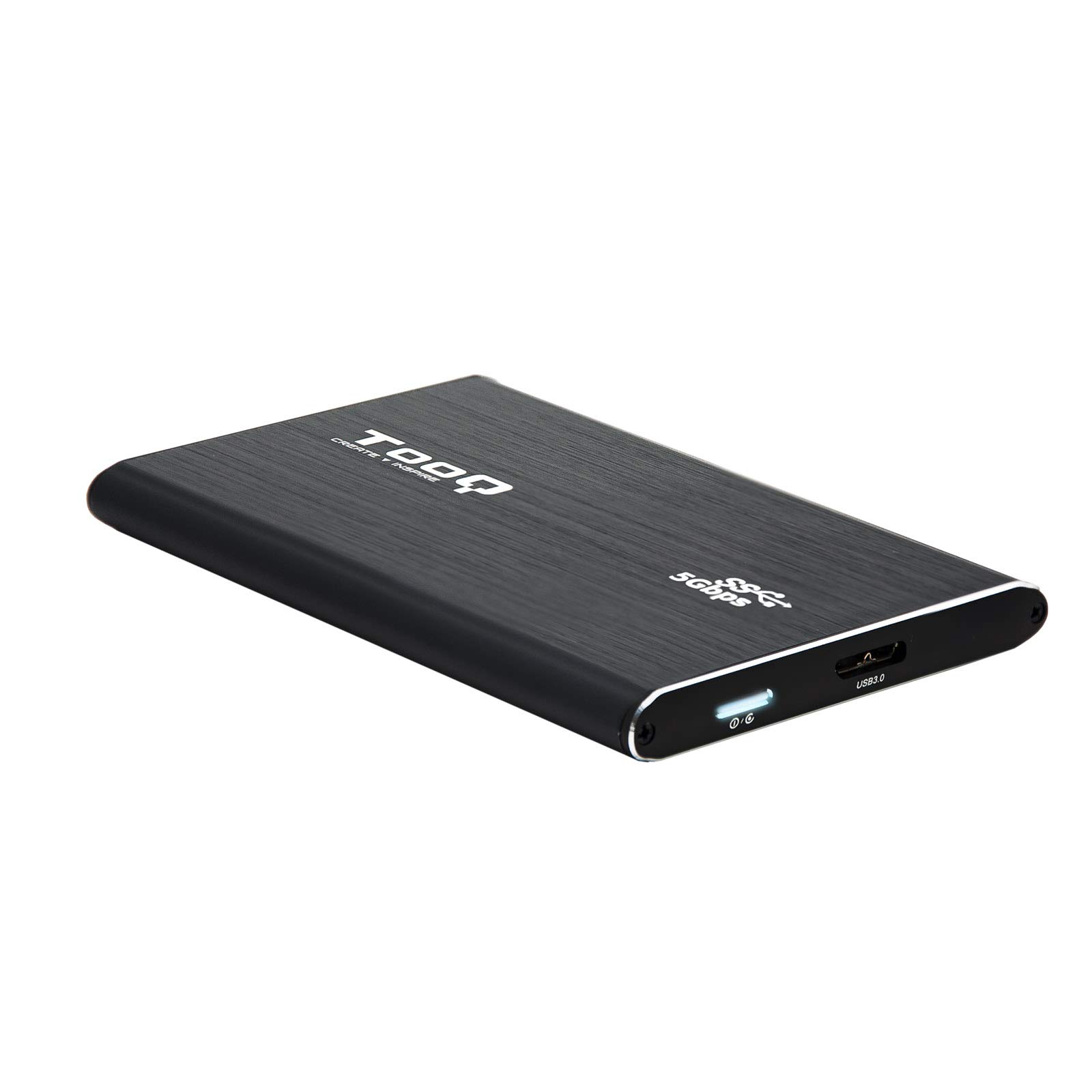 TooQ TQE 2529B External Enclosure for Hard Drives – 2.5 Inches, Color: Black